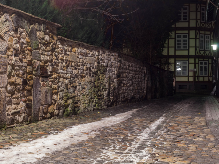 Schulstraße mit Blick in Richtung Kornstraße. Foto: Alec Pein