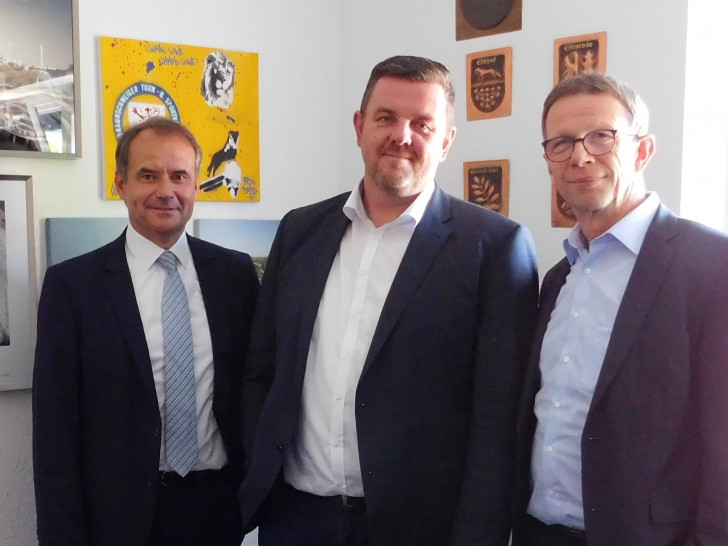 Ulrich Markurth, Andreas Busch und Klaus Mohrs (v. li.). Foto: Gemeinde Lehre