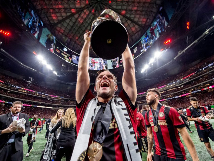 Am Ziel der Träume: Kevin Kratz ist Meister im Major League Soccer 2018. Foto: Atlanta FC/oh