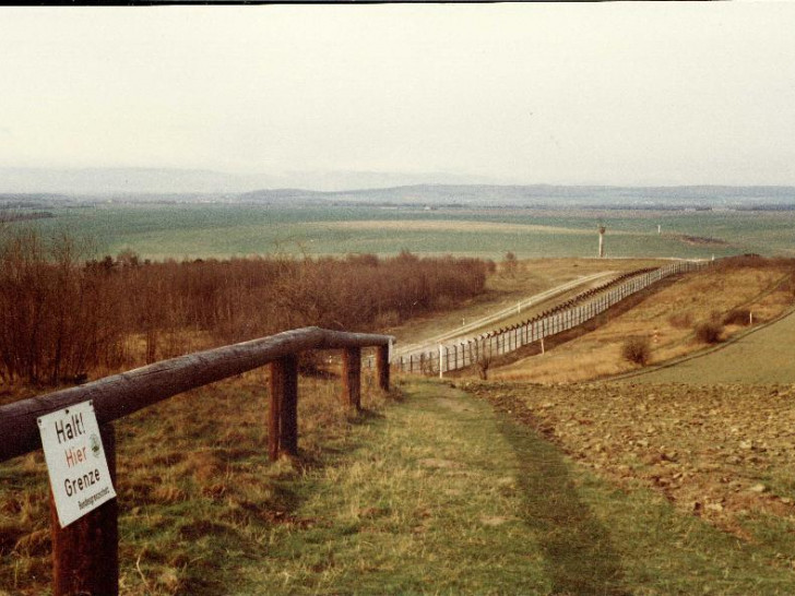 DDR-Grenze bei  Hornburg aus westdeutscher Sicht. Foto: Dieter Kertscher