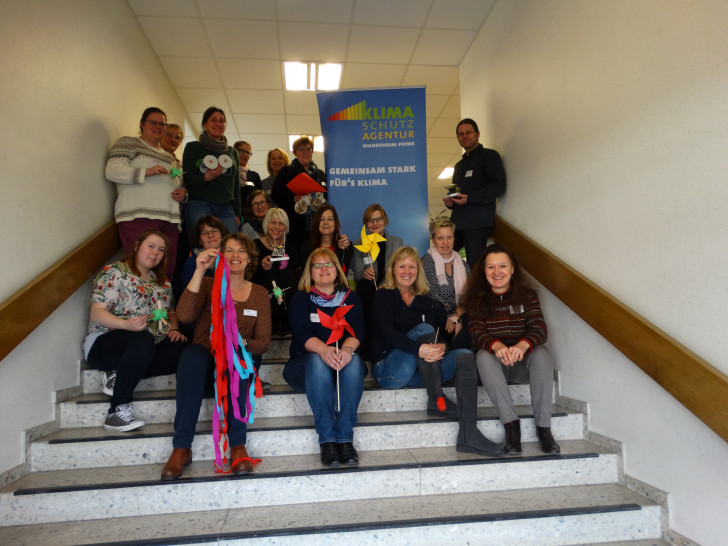 Die Teilnehmer des eintägigen Workshops hatten sichtlich Spaß. Foto: Klimaschutzagentur Hildesheim-Peine