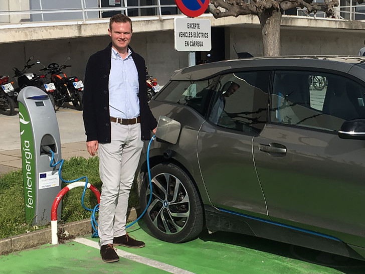 Torben Tuinmann untersucht die touristische Mobilität vor Ort auf Mallorca. Foto: Privat/Ostfalia