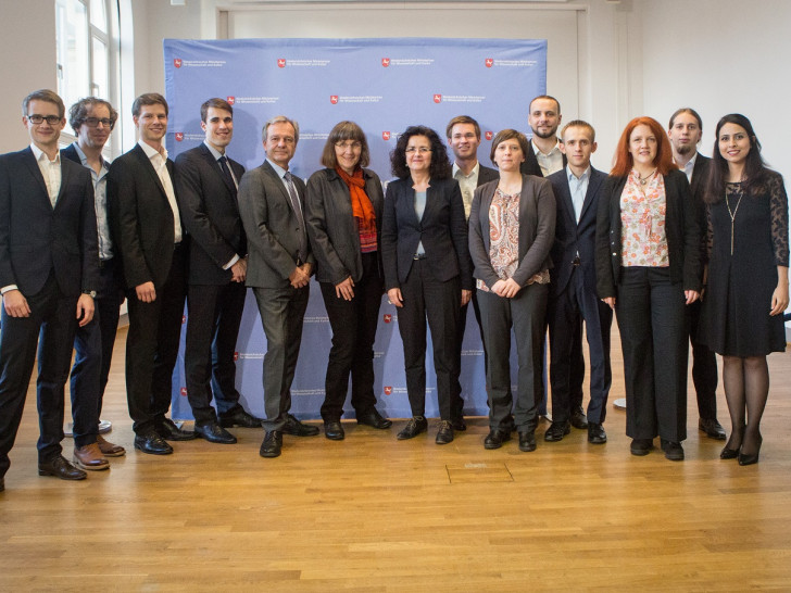 Die Gewinner des Wissenschaftspreises. Foto: MWK/ Fotograf Sven Brauers 