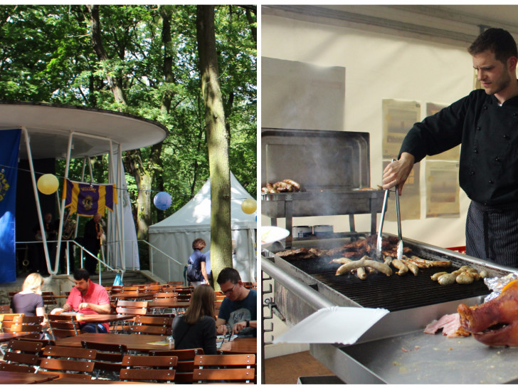 Spanferkel und Live-Musik: Auf dem Sommerfest des Lions-Club ist einiges geboten. Fotos: Nick Wenkel