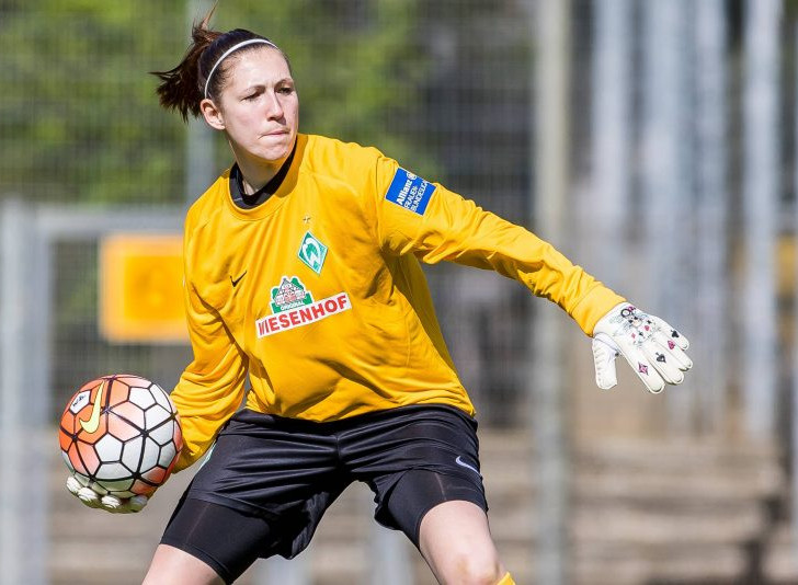 Jennifer Martens stand 19fach für den SV Werder Bremen in der Bundesliga im Tor. Foto: Imago/Foto2Press