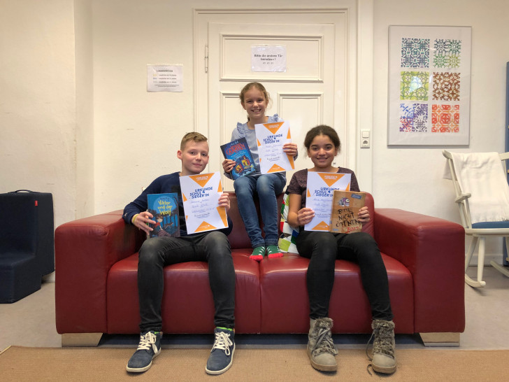 Von links nach rechts: Lennard Sentner (6a), Frieda Kobmann (6c), Alicia Hesselbarth (6b) von der Großen Schule Wolfenbüttel. Foto: privat