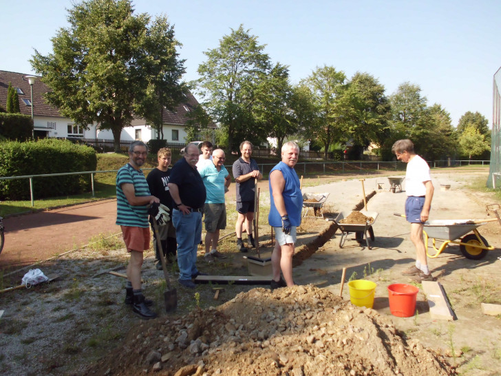 Neues Boule-Spielfeld in Destedt. Foto: Privat