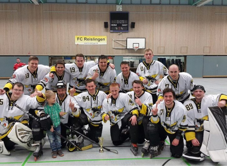 Das Wolfsliner Inlinehockey-Team. Foto: Verein
