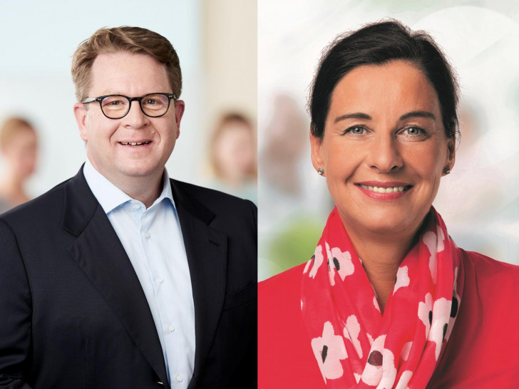 Carsten Müller und Veronika Koch, regionale Abgeordnete der CDU im Bundestag.
