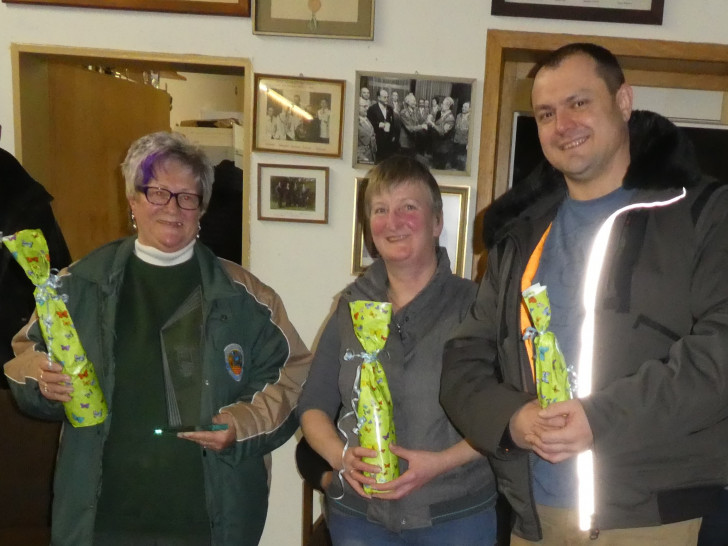 Heidrun Kositza, Silke Middeke und Peter Rudas. Foto: SG-Wolfsburg