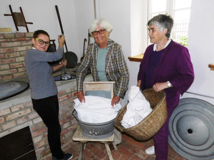 Das Gärtnermuseum am Neuen Weg 33 veranstaltet am Samstag, 4. Juni, einen Wäsche­waschtag und nimmt seine Besucher auf eine Zeitreise zur Geschichte des Wäschewaschens vor rund 100 Jahren mit. Foto: Meißler 