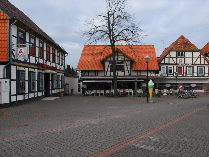 Fallersleben, Bebauung im Bereich der Altstadt an der Westerstraße. Foto: Strauß Fischer Historische Bauwerke