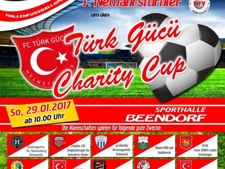 Das offizielle Turnierposter des Türc Gücü Charity Cups. Bild: Stadt Helmstedt