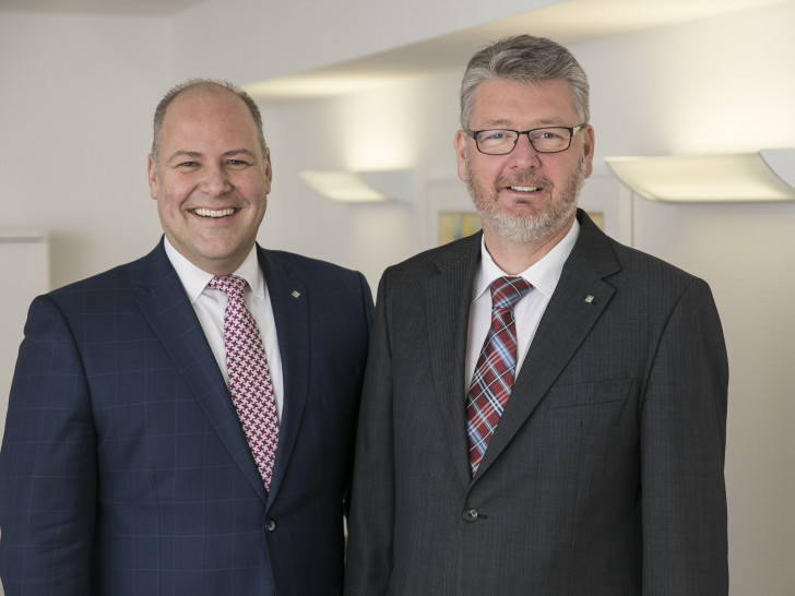 Der Vorstand der PSD Bank Braunschweig eG. Carsten Graf, Sprecher, (links) und Thorsten Briest. Foto: Peter Sierigk