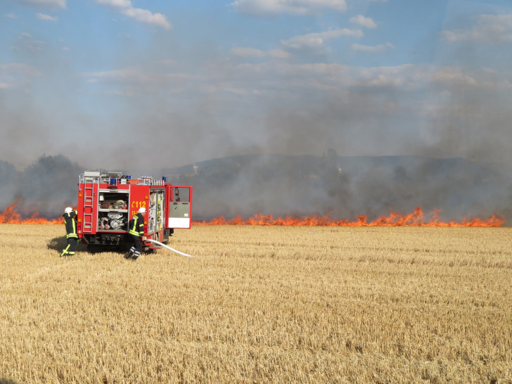 Die Feldbrände reißen nicht ab. Foto: Feuerwehr Goslar
