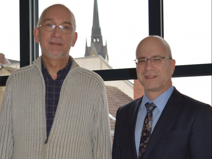 Dr. Volker Menke und Stefan Honrath freuen sich auf viele Besucher. Foto: Kirchenkreis Peine