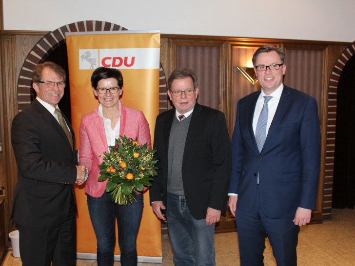 Andreas Kuers, Kerstin Keil, Horst Schiesgeries MdL, Dr. Andreas Ebel. Foto: CDU Kreisverband Gifhorn