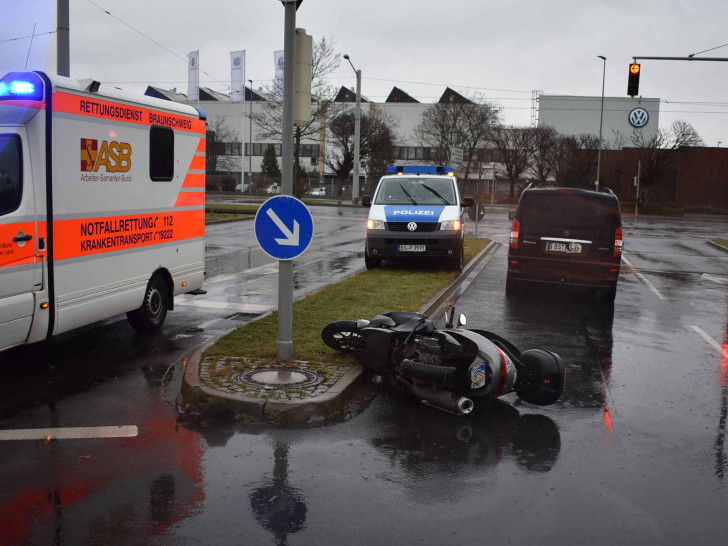 Der Unfall ereignete sich auf der Gifhorner Straße Ecke Am Schwarzen Berge. Foto: Polizei