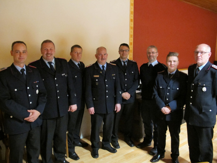 Von links: Nils Kranzusch, Uwe Flegel, Ingo Mroske, Bernd Schwager, Carsten Marziol, Malte Krohe, Rolf Frejek. Foto: Privat