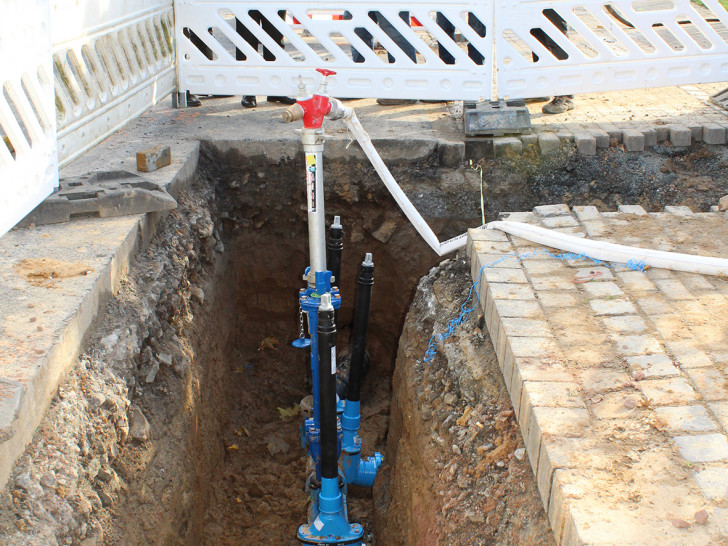 Die Arbeiten an der Trinkwasserleitung stehen kurz vor dem Abschluss. Foto: Wasserverband Peine