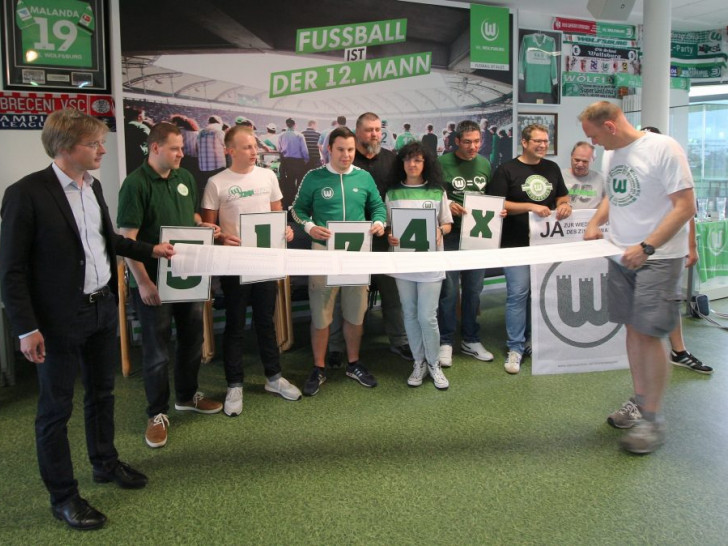 VfL Fans übergeben Petition. Foto: Faninitiative FasZINNation Wolfsburg