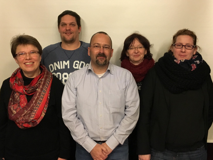 Auf dem Bild v.r.n.l.: Renate Herkner, Kevin Junge, Marc-Alexander Becker, Christiane Borchert-Edeler, Katja Jürgenson Foto: Privat