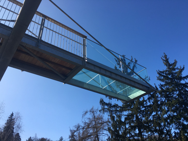 "Skywalk" nennt sich die neue Attraktion in den Bad Harzburger Baumwipfeln, die am heutigen Donnerstag eröffnet wurde. Foto: Baumwipfelpfad Harz/Harz Venture GmbH
