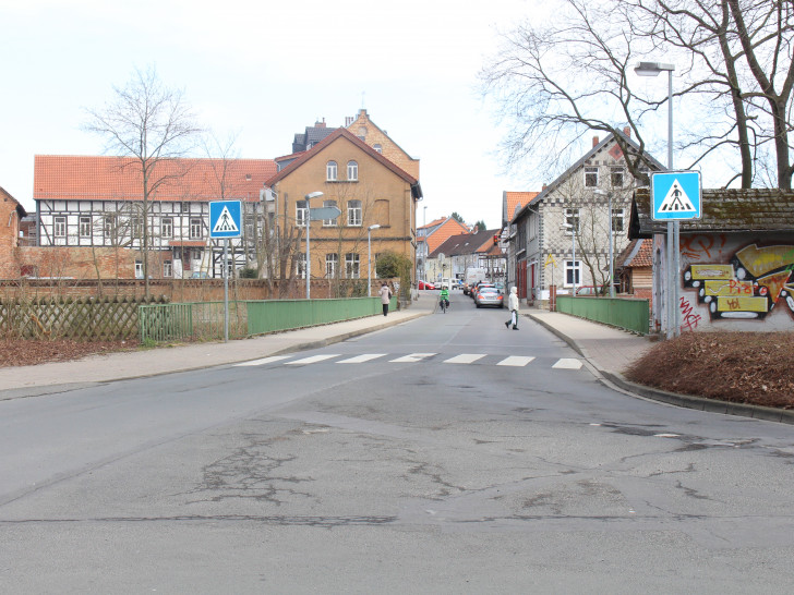 Die Arbeiten an der Marktstraße sollen voraussichtlich bis zum Ende der Osterferien am 2. April abgeschlossen sein. Foto: Jan Borner