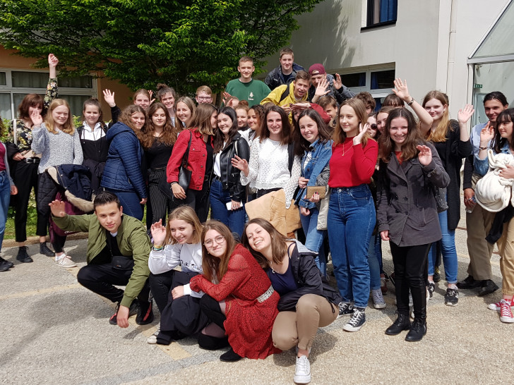 Deutsche und französische Schüler in der Bretagne. Foto: GiS