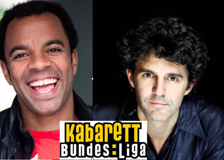 Es ist wieder Kabarett-Bundesliga-Zeit in Goslar! Zum 4. Spieltag der aktuellen Saison treffen am Samstag, 13. Februar, Roger Stein und Simon Pearce im Theater 3 im Goslarer Theater aufeinander. Fotos: Veranstalter