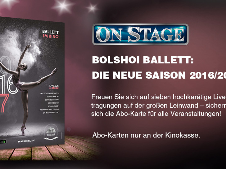 Das CineStar zeigt die Live-Übertragungen der Bolshoi-Ballett-Saison. Foto: CineStar