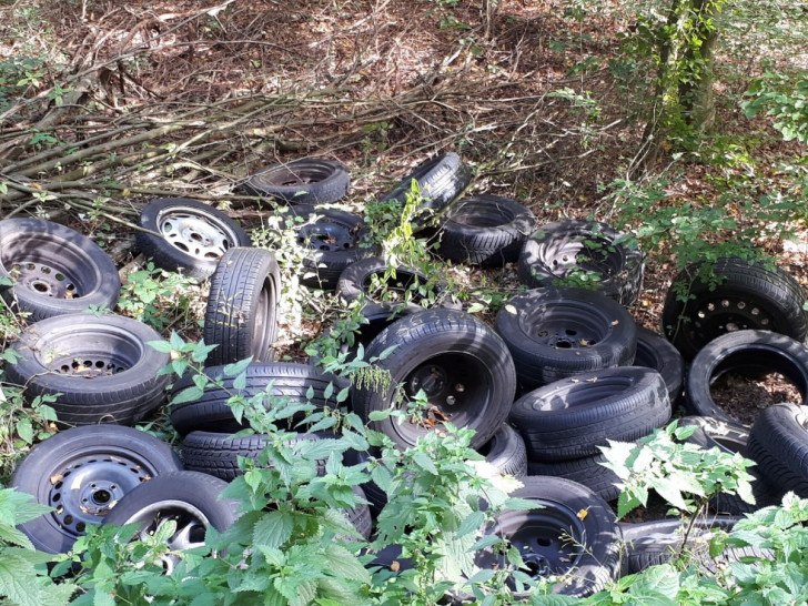 Die Förster hätten immer wieder mit illegaler Müllentsorgung im Wald zu kämpfen.

Foto: Niedersächsische Landesforsten