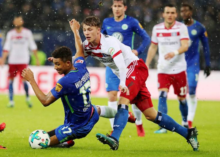 Jann-Fiete Arp verpasste seinen ersten Bundesligatreffer nur knapp. Foto: imago/Michael Schwarz
