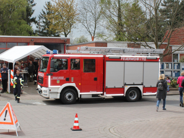 Das Schandelaher Löschgrupopenfahrzeug LF10 vor dem Gerätehaus. Foto: Matthias Franz