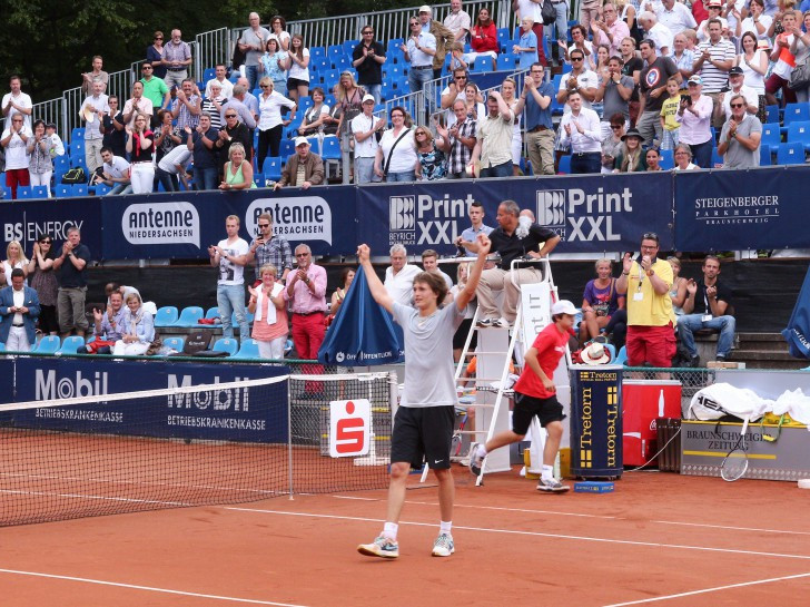 In Braunschweig zum Sieg: Zverev gewann die Sparkassen Open 2014. Wer kann dieses Jahr den Titel erringen? Foto: Siegfried Nickel