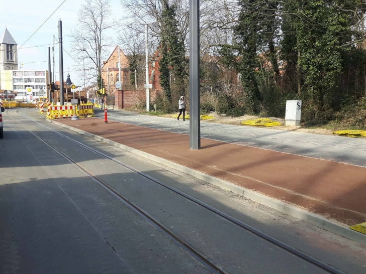 Die Haltestelle Marienstraße musste aus Sicherheitsgründen vorverlegt werden. Foto: 
Braunschweiger Verkehrs-GmbH