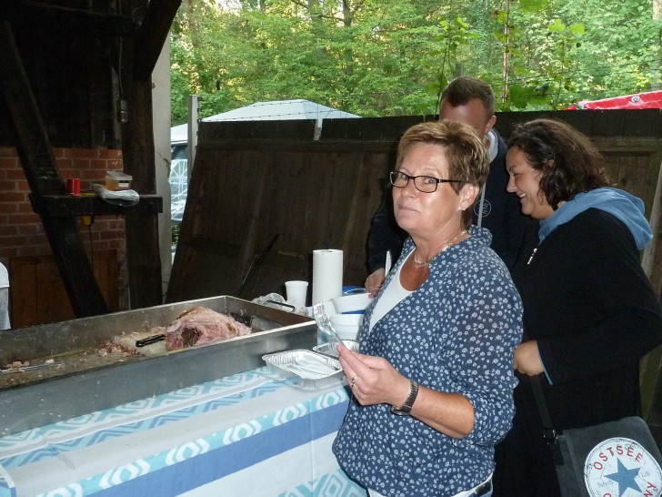 Freut sich wieder auf ein gelungenes Fest - Jugendpflegerin Barbara Kluge auf dem Muna-Gelände 2018. Foto: Gemeinde Lehre