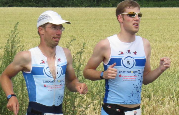 WSV-Triathleten Ulf Bartels (links) und Lars Diekmann. Foto: Privat