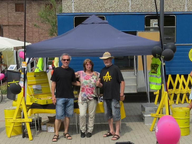 Michael Haase, Heike Wiegel und Erich Meier. Foto: Asse-Aktivisten