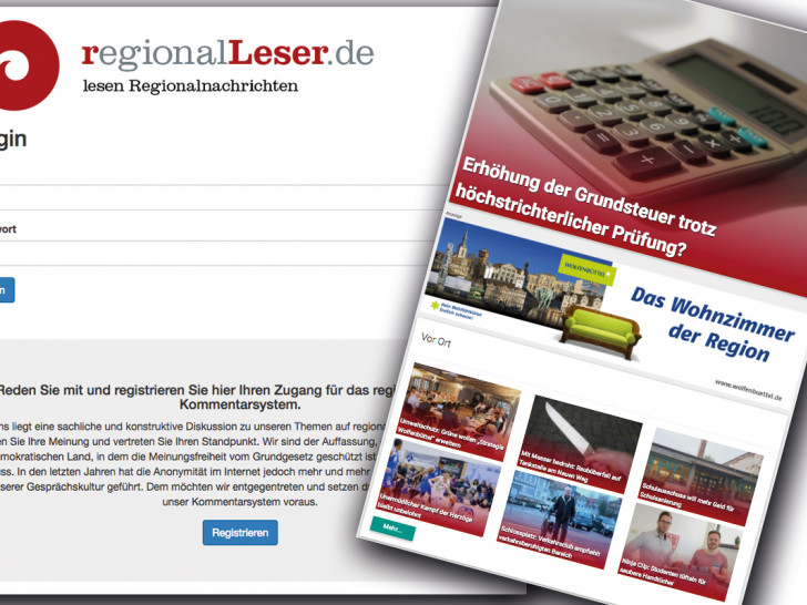 Kommentieren Sie unsere Artikel und registrieren Sie sich auf regionalLeser.de.