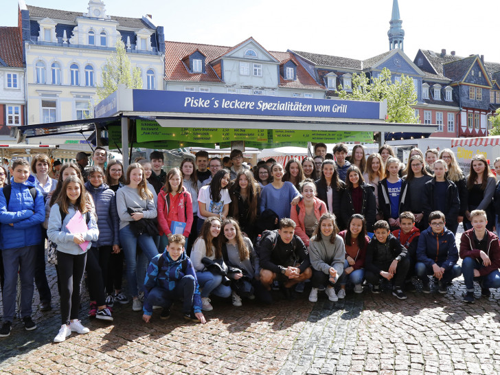 Die Schüler waren heute im Rathaus zu Besuch. Foto: Stadt Wolfenbüttel