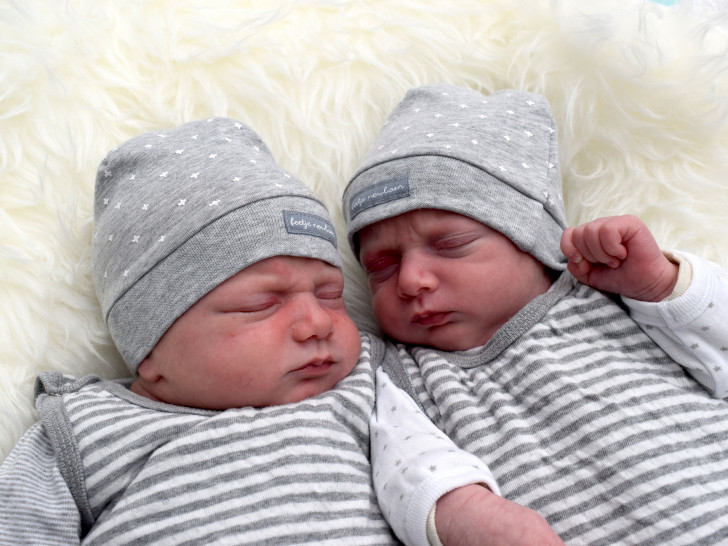 Willkommen Malte Martin und Thorin Hans Dräger. Foto: Karen Sierigk, Städtisches Klinikum
