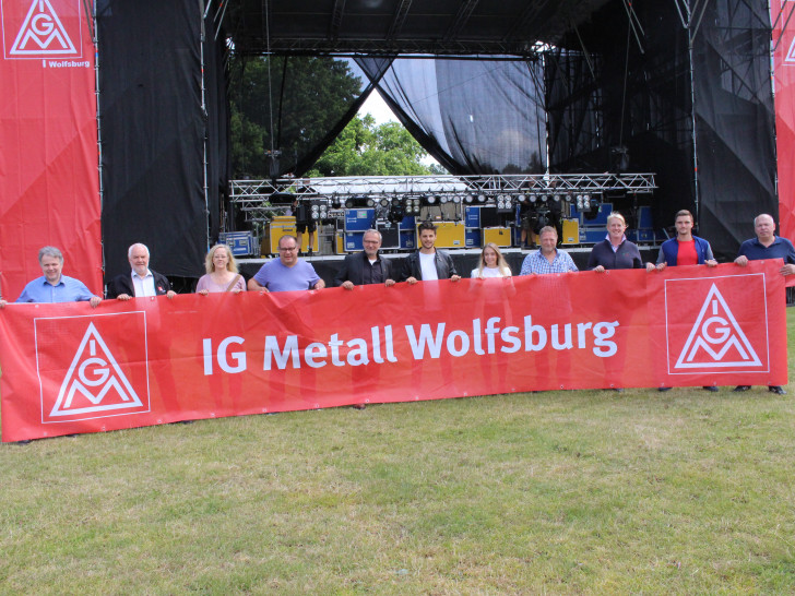 Die Organisatoren des IG Metall Sommerfestes freuen sich auf zahlreiche Besucher. Foto: Eva Sorembik