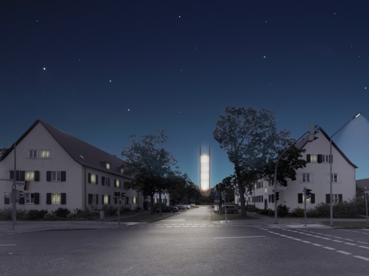 Daniel Spievak, „Collab. Leuchtturm der Resilienz“, 1. Preis Wolfsburg Award for urban vision 2016. Foto: Stadt Wolfsburg