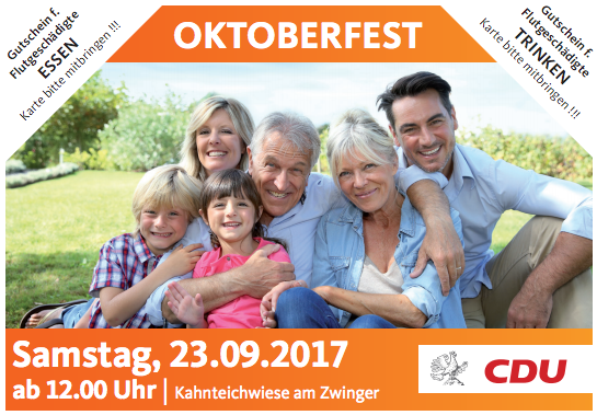 Der CDU-Ortsverband Innenstadt lädt zusammen mit dem CDU-Stadtverband zum „Oktoberfest“ ein. Foto: CDU