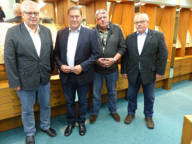Von links: Peter Posimski, Uwe Lagosky, Eckbert Schulzeund Wolfgang Gürtler. Foto: CDU