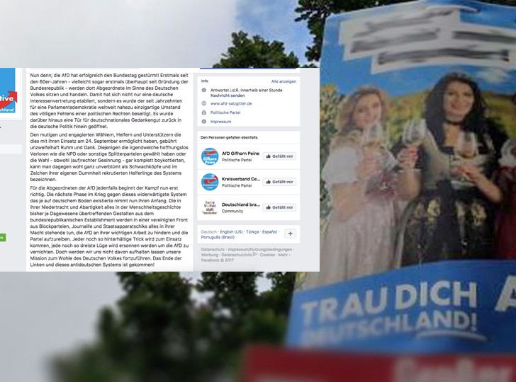 Die AfD in Salzgitter scheint auf Facebook gehörig übers Ziel hinausgeschossen zu sein. Symbolfoto: Nicole Wiedemann 