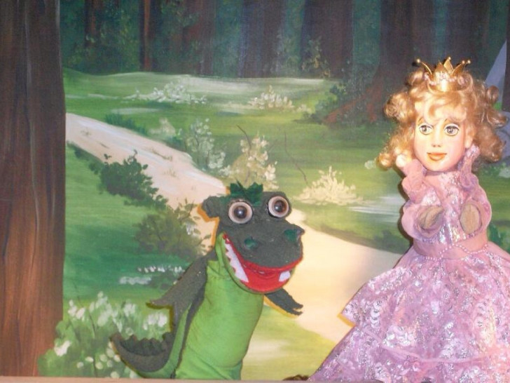 Die entführte Prinzessin kann nur mit dem Feenkraut, welches der kleine Drache hütet, befreit werden.
Foto: Veranstalter