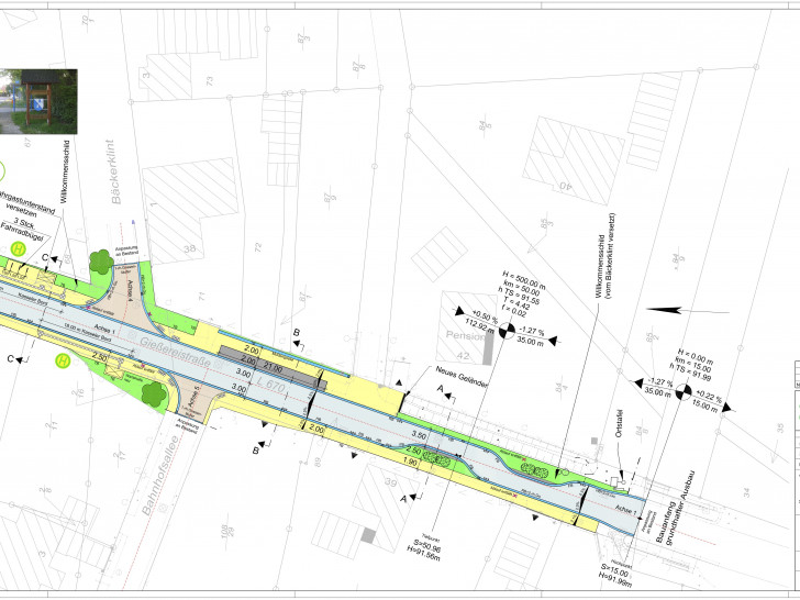 Die Gießereistraße soll komplett erneuert werden. Grafik: Stadt Salzgitter
