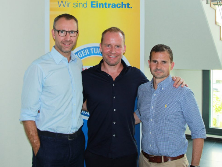 Soeren Oliver Voigt, Henrik Pedersen und Marc Arnold. Foto: eintracht.com